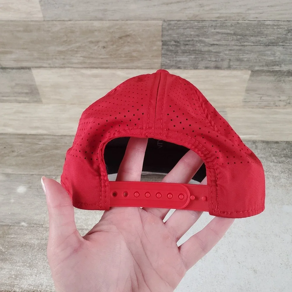 New Era Ohio State Buckeyes Hat 9SEVENTY Red Stretch Snap Trucker Adjustable Hat